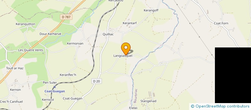 localisation de l'entreprise MONSIEUR JIMMY JOURDAIN  PONT-MELVEZ