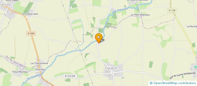 localisation de l'entreprise MONSIEUR JIMMY JUCHEREAU  COURANT