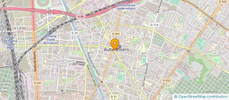 localisation de l'entreprise MONSIEUR JIMMY LABORDE à AUBERVILLIERS