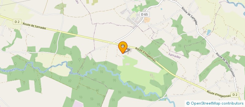 localisation de l'entreprise MONSIEUR JIMMY LAGNIER  SAMADET