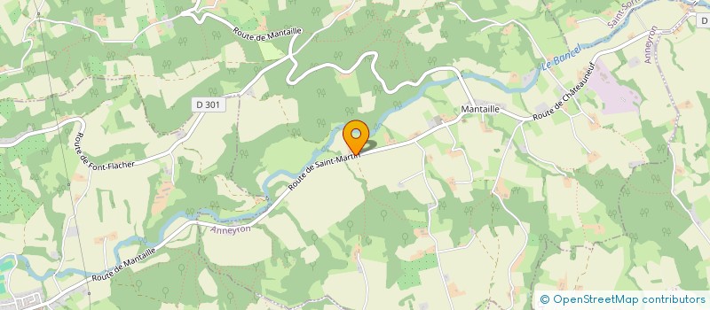 localisation de l'entreprise MONSIEUR JIMMY LAMIRAULT  ANNEYRON