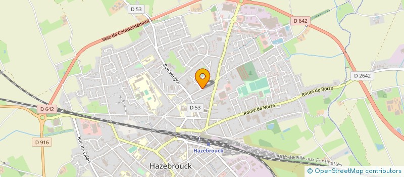 localisation de l'entreprise MONSIEUR JIMMY LEROY  HAZEBROUCK