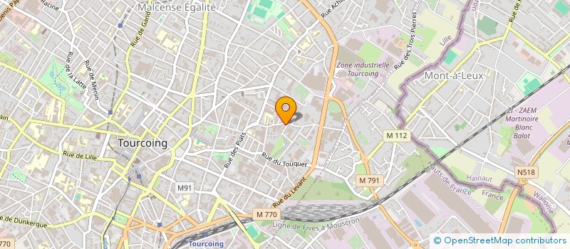 localisation de l'entreprise MONSIEUR JIMMY LEROY  TOURCOING