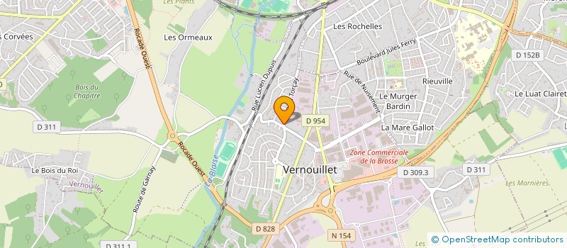 localisation de l'entreprise MONSIEUR JIMMY LEROY à VERNOUILLET