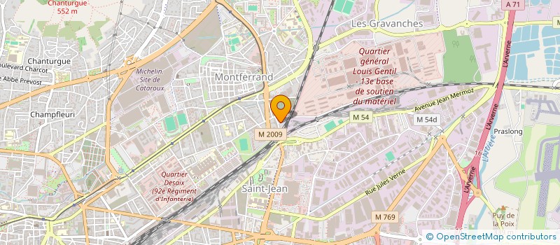 localisation de l'entreprise MONSIEUR JIMMY LEVRIER  CLERMONT-FERRAND