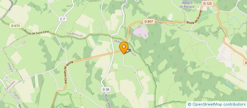 localisation de l'entreprise MONSIEUR JIMMY LORGEOUX  MAYRINHAC-LENTOUR