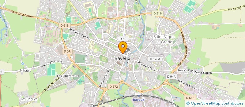 localisation de l'entreprise MONSIEUR JIMMY MADELAINE  BAYEUX