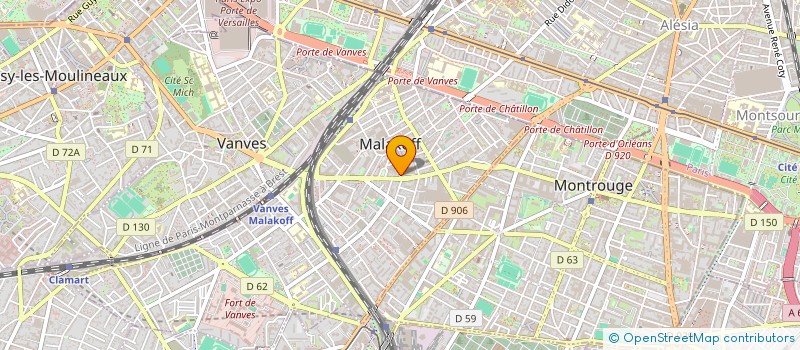 localisation de l'entreprise MONSIEUR JIMMY MENDY  MALAKOFF