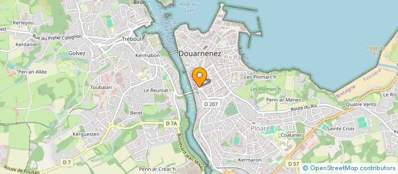 localisation de l'entreprise MONSIEUR JIMMY MOUILLARD  DOUARNENEZ