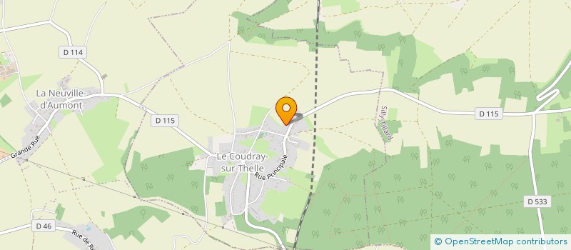 localisation de l'entreprise MONSIEUR JIMMY NICOL  LE COUDRAY SUR THELLE