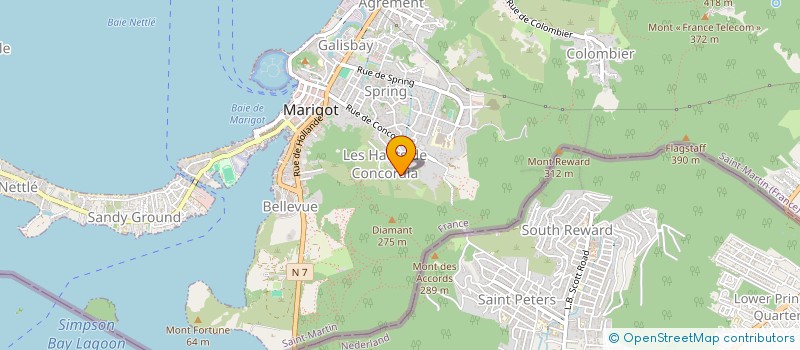 localisation de l'entreprise MONSIEUR JIMMY OUDOT  SAINT-MARTIN