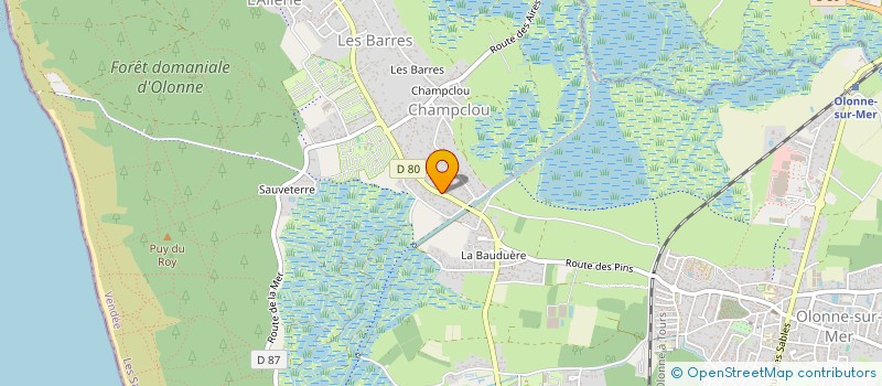 localisation de l'entreprise MONSIEUR JIMMY PAJOT à LES SABLES D'OLONNE