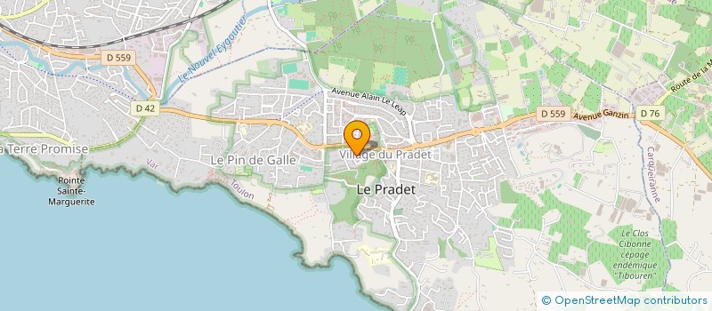 localisation de l'entreprise MONSIEUR JIMMY PANNY  LE PRADET