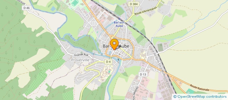 localisation de l'entreprise MONSIEUR JIMMY PAROCHE à BAR-SUR-AUBE