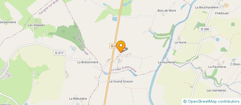 localisation de l'entreprise MONSIEUR JIMMY PASQUIER  LA HAIE-TRAVERSAINE