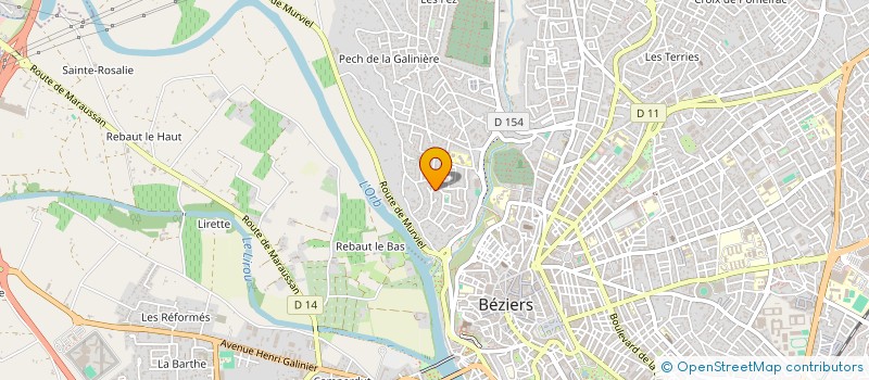 localisation de l'entreprise MONSIEUR JIMMY PERLATI  BEZIERS