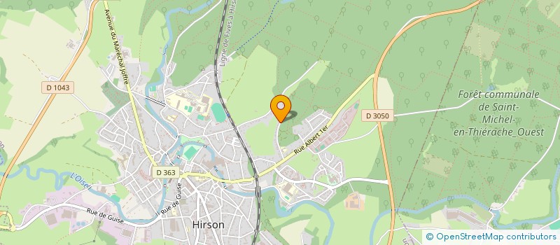 localisation de l'entreprise MONSIEUR JIMMY PHILIPPOT  HIRSON