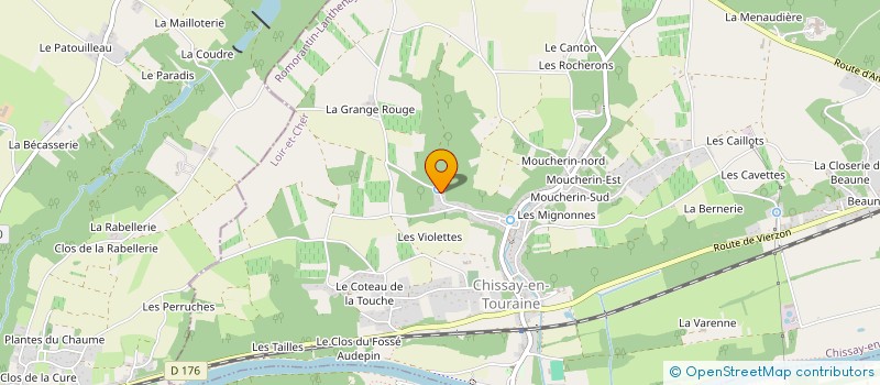 localisation de l'entreprise MONSIEUR JIMMY QUENAULT  CHISSAY-EN-TOURAINE