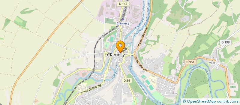 localisation de l'entreprise MONSIEUR JIMMY RAFFAELLI à CLAMECY