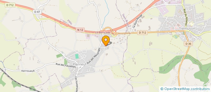 localisation de l'entreprise MONSIEUR JIMMY RENAUD  PLERNEUF