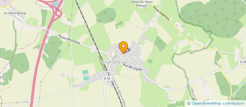 localisation de l'entreprise MONSIEUR JIMMY RICORDEAU  CHAMPFLEUR