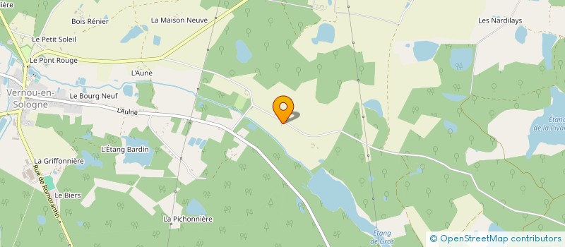 localisation de l'entreprise MONSIEUR JIMMY ROBIN  GY-EN-SOLOGNE