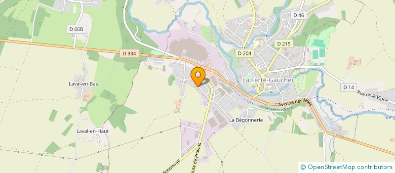 localisation de l'entreprise MONSIEUR JIMMY ROTTIN  LA FERTE-GAUCHER