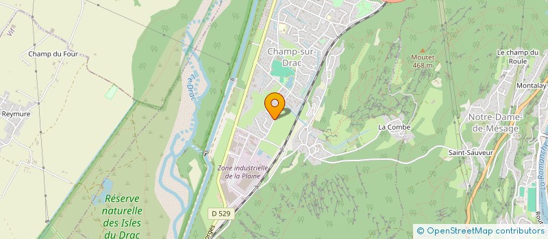 localisation de l'entreprise MONSIEUR JIMMY SABATIER  CHAMP-SUR-DRAC