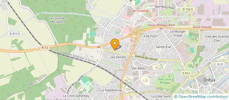 localisation de l'entreprise MONSIEUR JIMMY SAINT-JEAN à DREUX