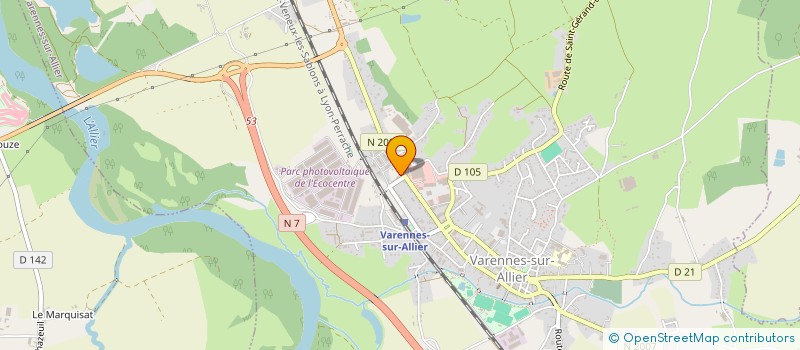 localisation de l'entreprise MONSIEUR JIMMY SAINT-LEGER à VARENNES-SUR-ALLIER