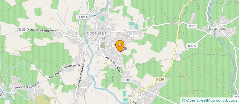 localisation de l'entreprise MONSIEUR JIMMY SANCHEZ  CONQUES-SUR-ORBIEL