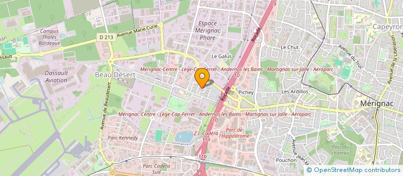 localisation de l'entreprise MONSIEUR JIMMY SCHMITT  MERIGNAC