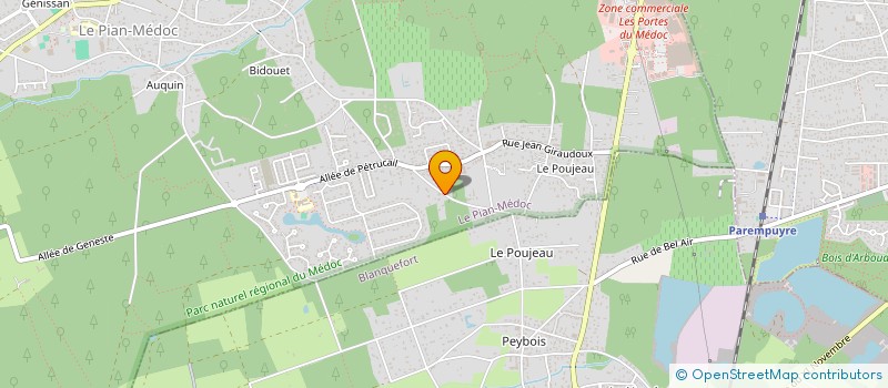 localisation de l'entreprise MONSIEUR JIMMY SEGUY  LE PIAN-MEDOC