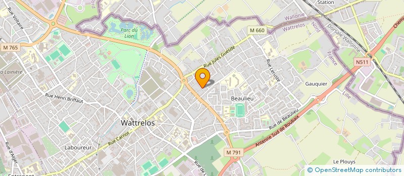 localisation de l'entreprise MONSIEUR JIMMY SEINGIER  WATTRELOS