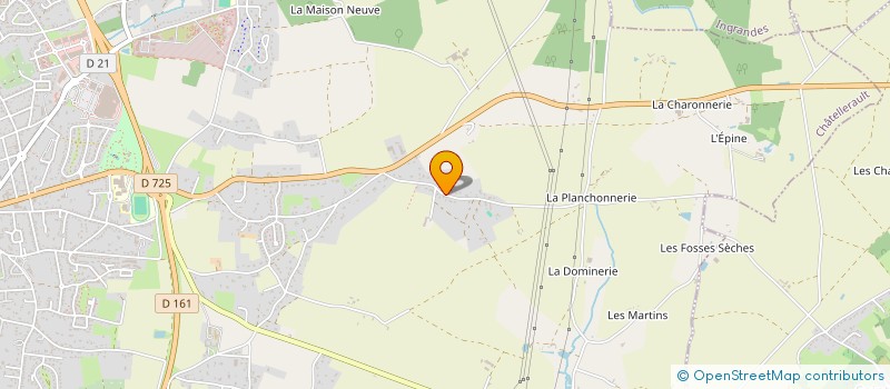 localisation de l'entreprise MONSIEUR JIMMY TOUZALIN  CHATELLERAULT