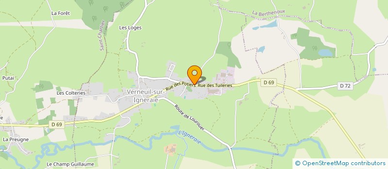 localisation de l'entreprise MONSIEUR JIMMY TROTIER à VERNEUIL-SUR-IGNERAIE