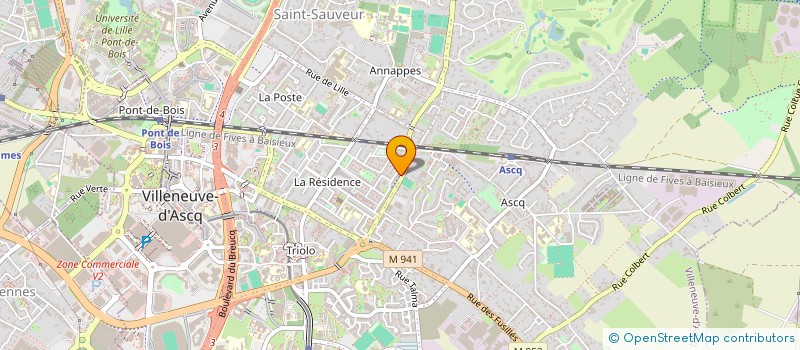 localisation de l'entreprise MONSIEUR JIMMY VANDEWALLE  VILLENEUVE-D'ASCQ