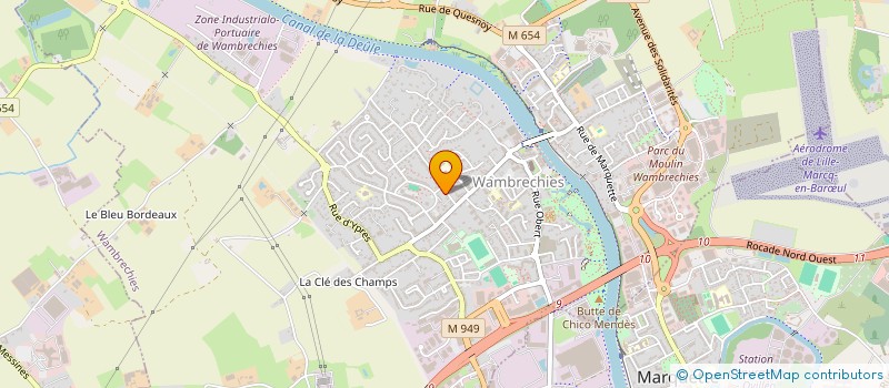 localisation de l'entreprise MONSIEUR JIMMY VASSE  WAMBRECHIES