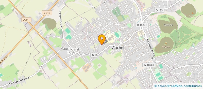 localisation de l'entreprise MONSIEUR JIMMY VENANT  AUCHEL