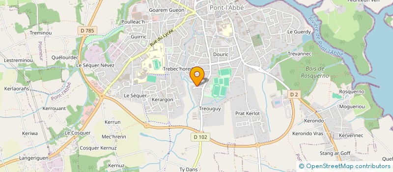 localisation de l'entreprise MONSIEUR JIMMY VERSCHEURE  PONT-L'ABBE