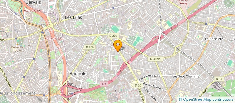 localisation de l'entreprise MONSIEUR JING HE à BAGNOLET