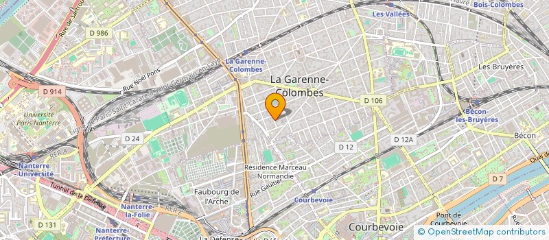 localisation de l'entreprise MONSIEUR JINGCHENG WANG  LA GARENNE-COLOMBES