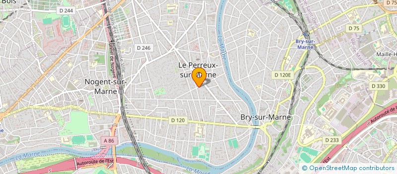 localisation de l'entreprise MONSIEUR JIRO PARIS  LE PERREUX-SUR-MARNE