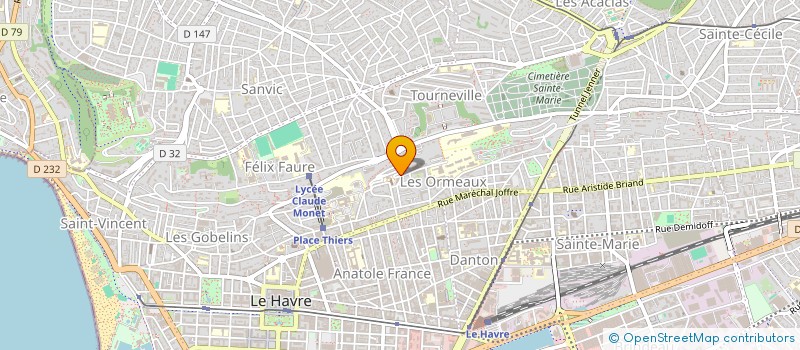 localisation de l'entreprise MONSIEUR JIVKO JELEV à LE HAVRE