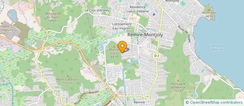localisation de l'entreprise MONSIEUR JNAMEY BONDRI  REMIRE-MONTJOLY