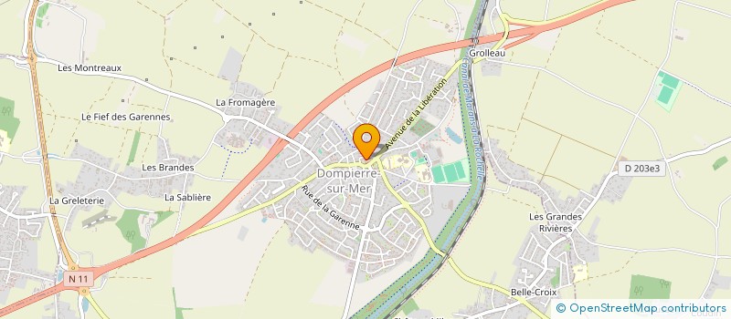 localisation de l'entreprise MONSIEUR JO PERCHOT  DOMPIERRE-SUR-MER