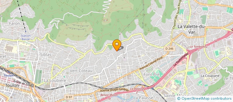 localisation de l'entreprise MONSIEUR JOAB COSTA GUIMARAES  TOULON