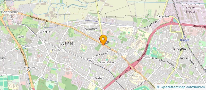 localisation de l'entreprise MONSIEUR JOACHIM AUBRY  EYSINES