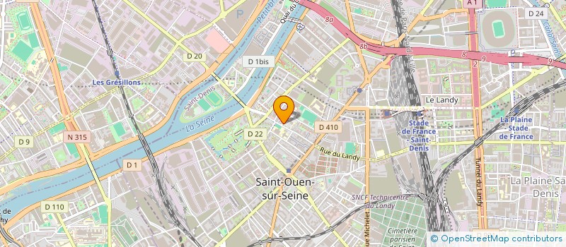 localisation de l'entreprise MONSIEUR JOACHIM BROQUEREAU à SAINT-OUEN-SUR-SEINE