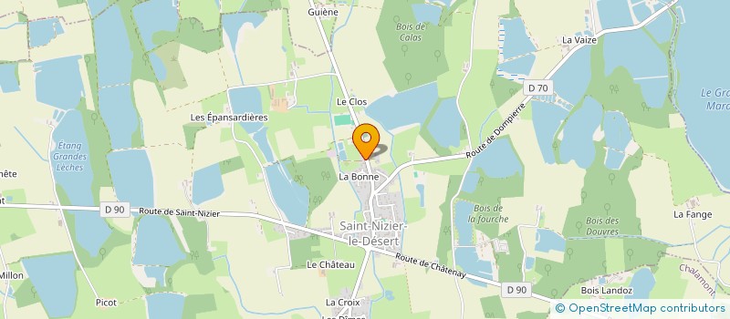 localisation de l'entreprise MONSIEUR JOACHIM DEGRUGILLIER  SAINT-NIZIER-LE-DESERT